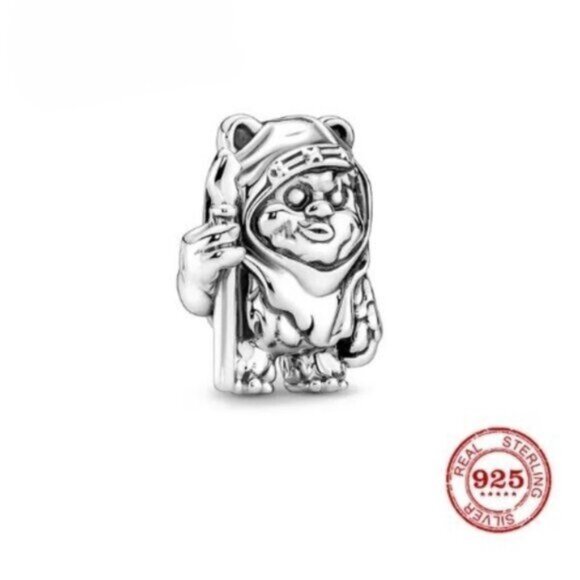Pandora Sterling Silver 925 Star Wars Ewok Bracelet Charm - Picture 1 of 4